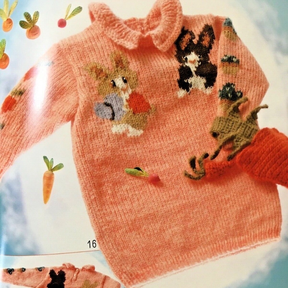 Childrens Sweaters Japanese Knitting Pattern Book Pictures Graphs Sizes 3 ,5, 7